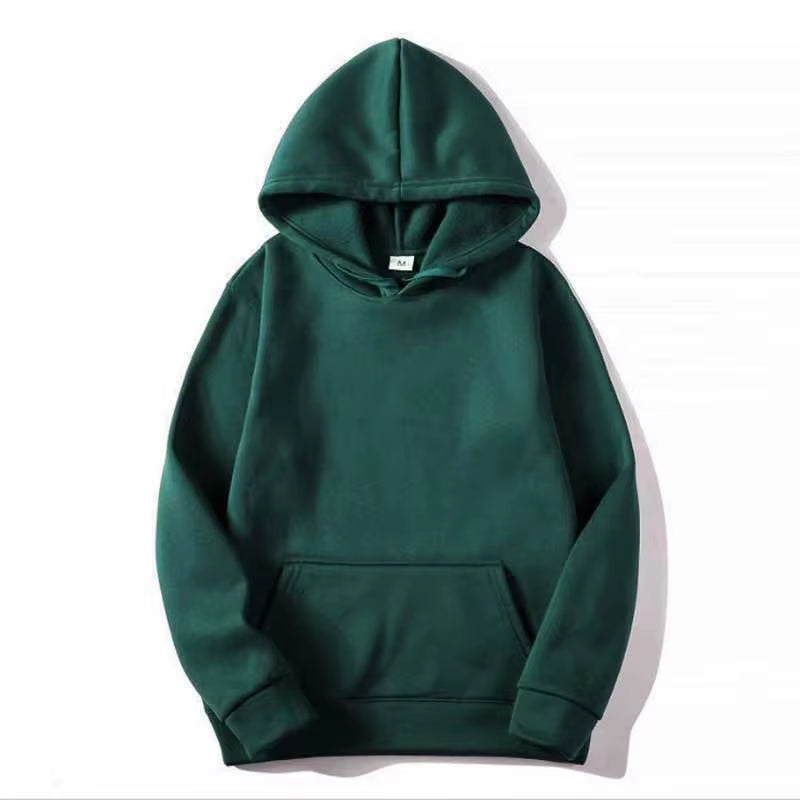 Blank Fleece Pullover Hoodie Men Fashion Hooded Sweatshirt Unisex Black White Hoodies for Men Sudaderas Para Hombres Polerones
