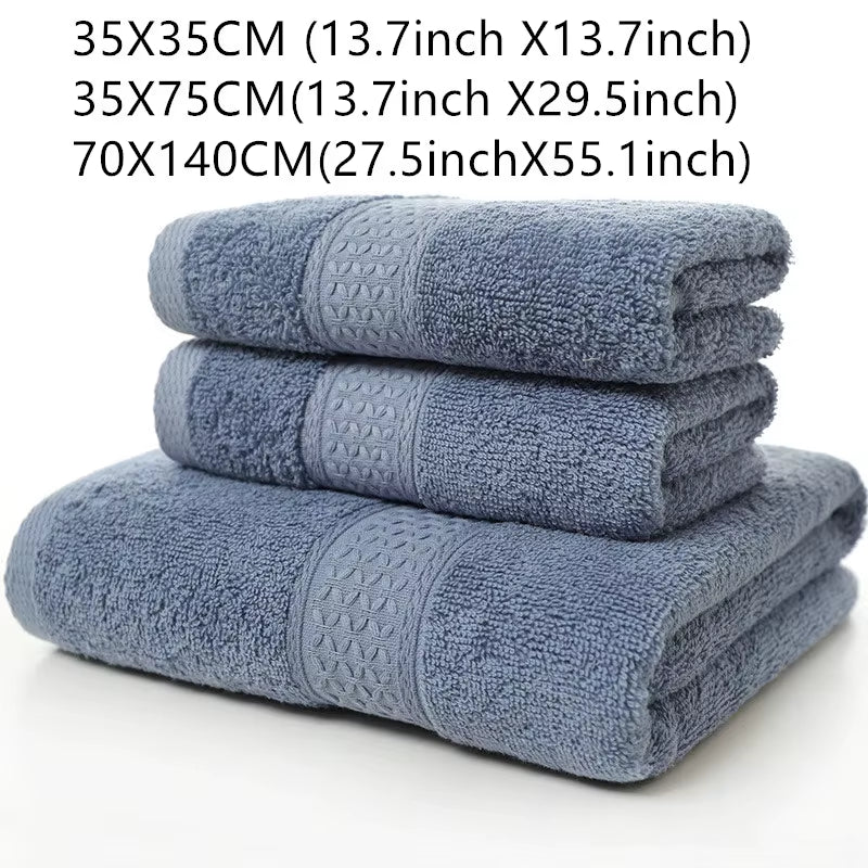 Large Cotton Super Absorbent Thick Towel Bath Towel 70*140 Soft Bath Towel Comfortable Beach Towel