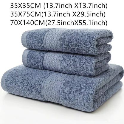 Large Cotton Super Absorbent Thick Towel Bath Towel 70*140 Soft Bath Towel Comfortable Beach Towel