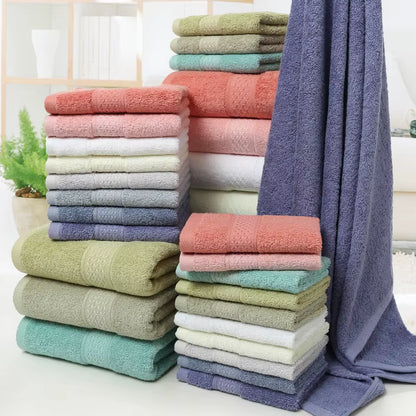 Large Cotton Super Absorbent Thick Towel Bath Towel 70*140 Soft Bath Towel Comfortable Beach Towel