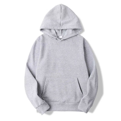 Blank Fleece Pullover Hoodie Men Fashion Hooded Sweatshirt Unisex Black White Hoodies for Men Sudaderas Para Hombres Polerones