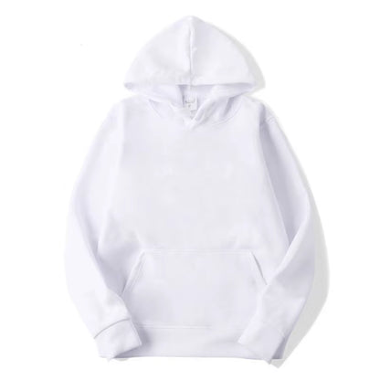 Blank Fleece Pullover Hoodie Men Fashion Hooded Sweatshirt Unisex Black White Hoodies for Men Sudaderas Para Hombres Polerones