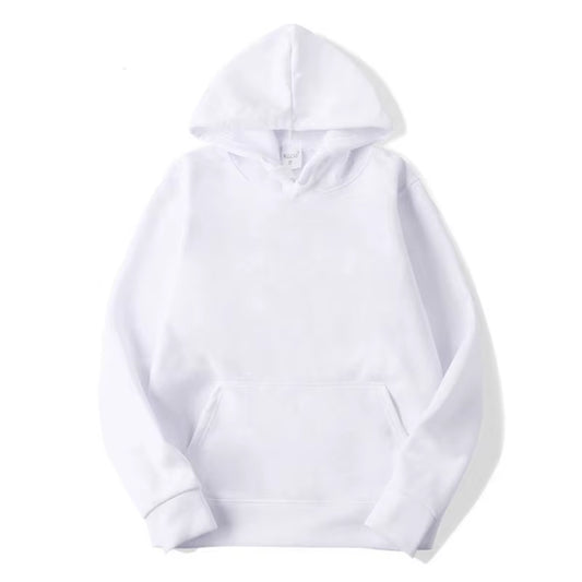 Blank Fleece Pullover Hoodie Men Fashion Hooded Sweatshirt Unisex Black White Hoodies for Men Sudaderas Para Hombres Polerones